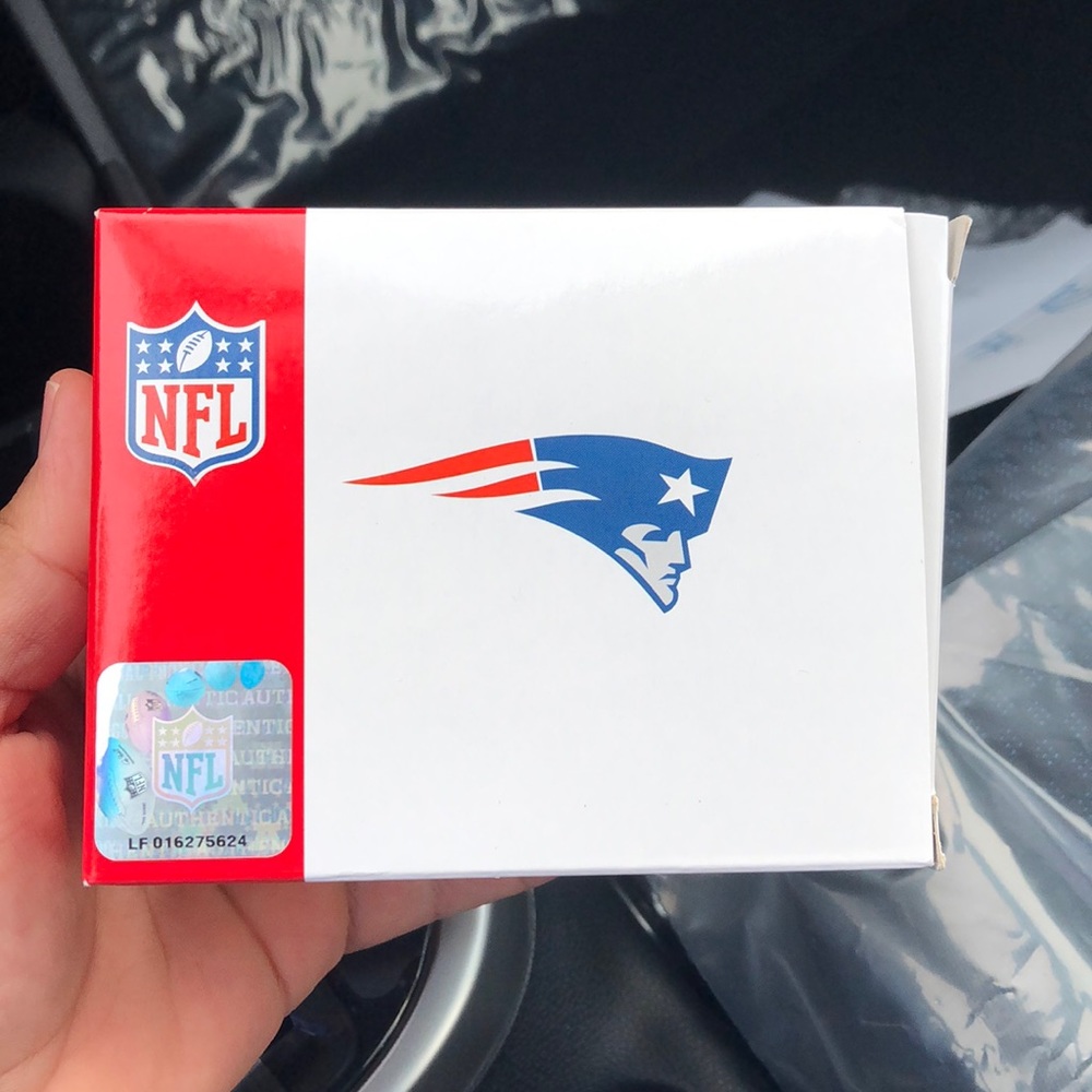 New England Patriots silver watch